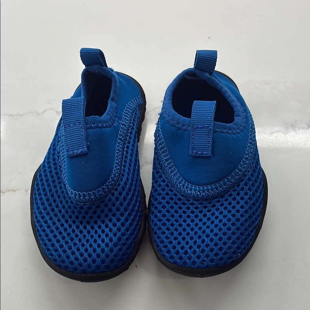 Kids Blue Mesh Slip-On water Shoes